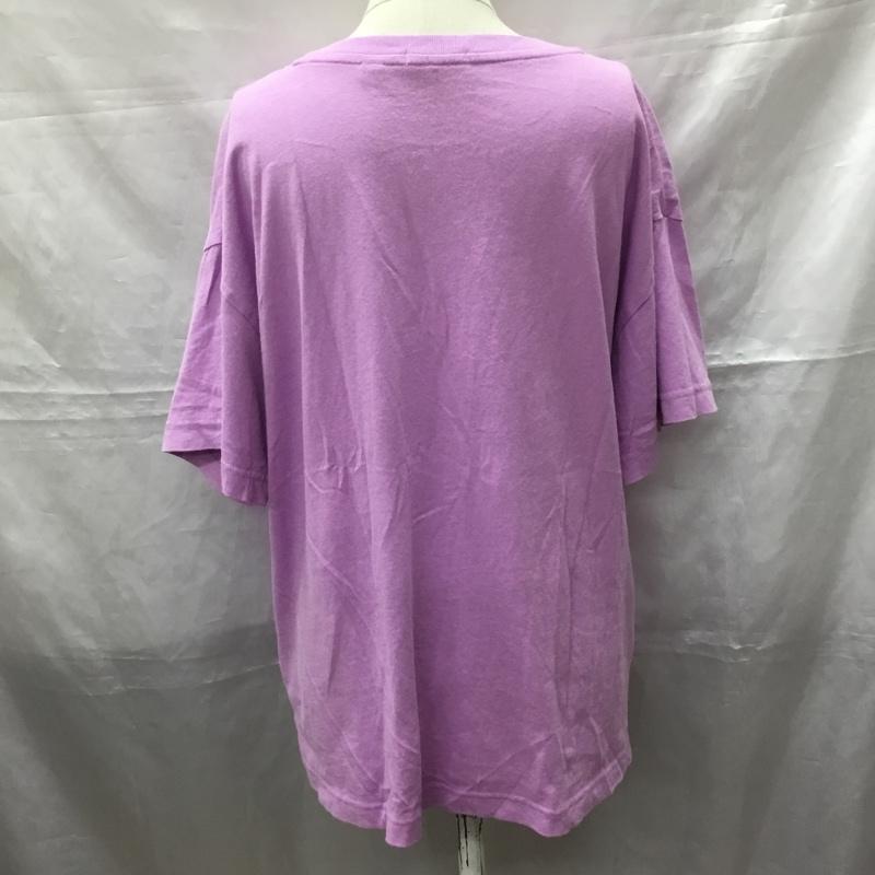 ニコアンド niko and... Tシャツ 半袖 S211TC10AD ワイド 胸ポケット L 無地 紫 / パープル / レディース USED 古着 中古 10115552