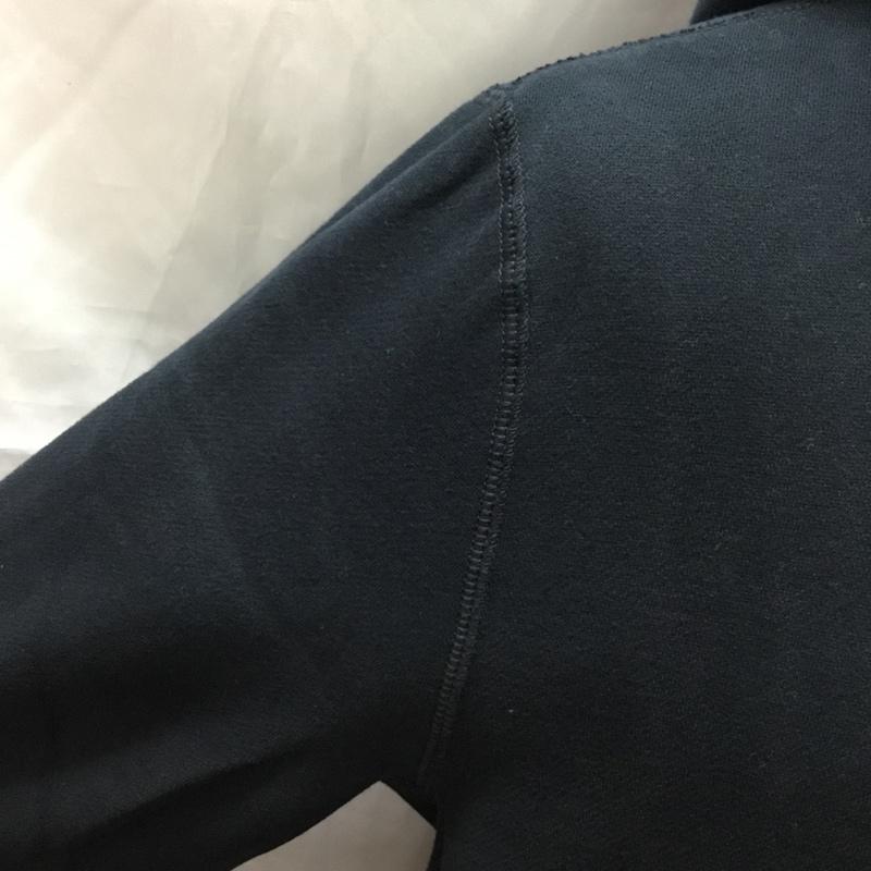 アバクロンビーアンドフィッチ ABERCROMBIE&FITCH パーカー 長袖 長袖パーカー フード付きパーカー プリントスウェット トレーナー XL ロゴ、文字 紺 / ネイビー / メンズ USED 古着 中古 10114999