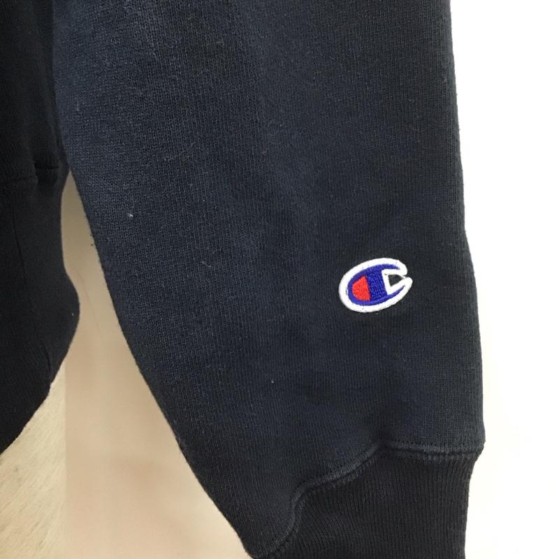チャンピオン Champion トレーナー 長袖 L 無地 紺 / ネイビー / メンズ USED 古着 中古 10107908