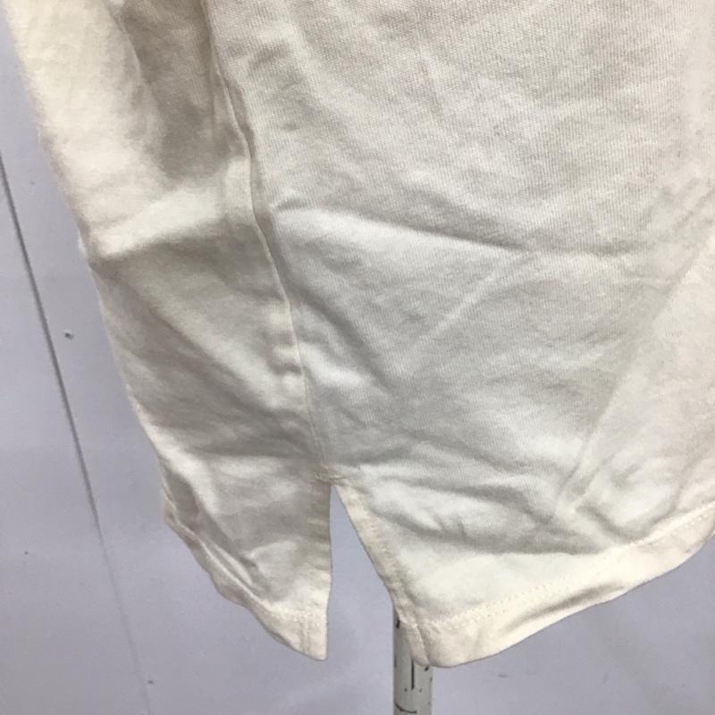 カスタネ Kastane カットソー 長袖 長袖カットソー クルーネックカットソー ロングスリーブカットソー プリントTシャツ M ロゴ、文字 アイボリー / アイボリー / レディース USED 古着 中古 10123022