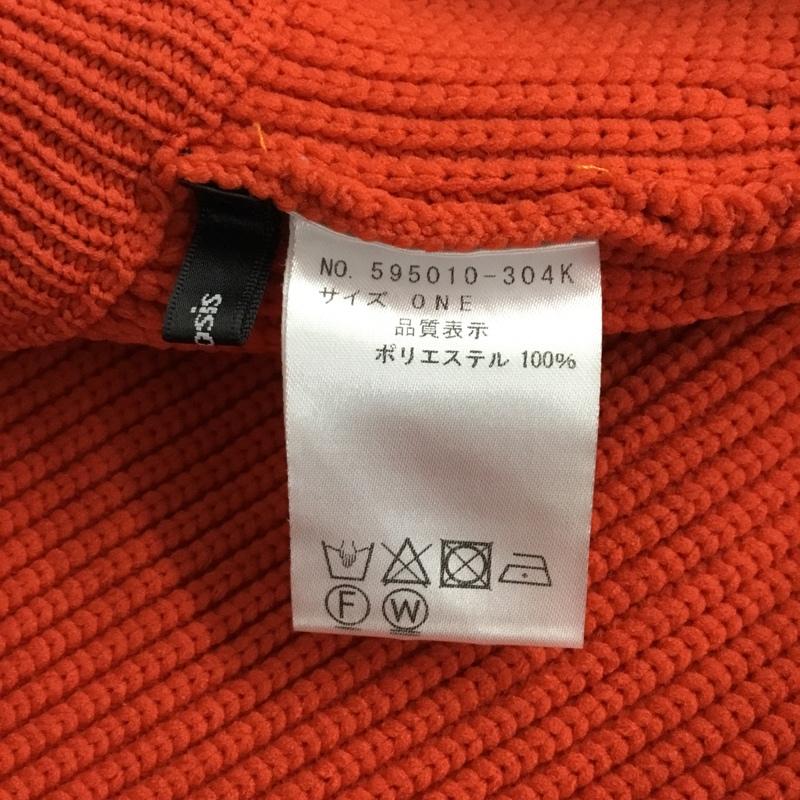 オズモーシス OSMOSIS カーディガン 長袖 595010-304K 2WAYニットボレロ 長袖ニットカットソー ショート丈 無地 赤 / レッド / レディース USED 古着 中古 10110030