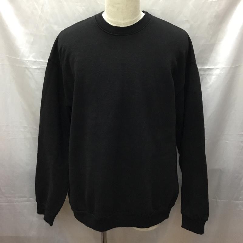 ロサンゼルスアパレル LOS ANGELES APPAREL トレーナー 長袖 長袖スウェット 長袖トレーナー リブカットソー 長袖カットソー 無地トレーナー XL 無地 黒 / ブラック / メンズ USED 古着 中古 10112428