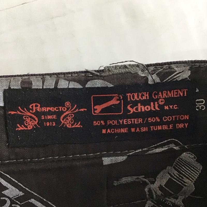 ショット schott パンツ ワークパンツ、ペインターパンツ 七分丈パンツ カジュアルパンツ ワイドパンツ 30インチ 無地 紺 / ネイビー / メンズ USED 古着 中古 10116434