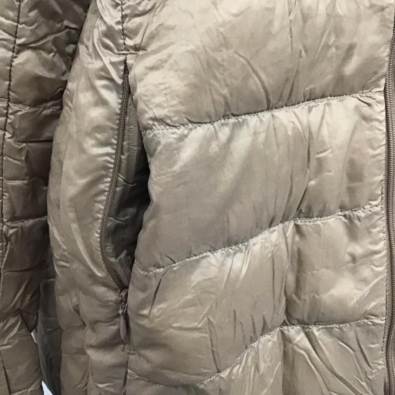 ユニクロ UNIQLO ジャケット、上着 ダウンジャケット 217-078826 ウルトラライトダウンジャケット L 無地 茶 / ブラウン / レディース USED 古着 中古 10110885