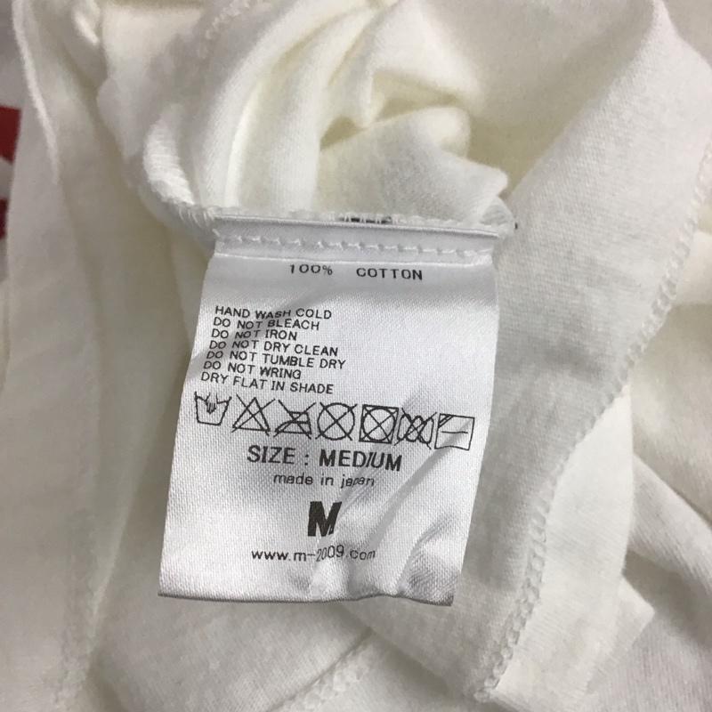 エム M Tシャツ 半袖 半袖カットソー プリントTシャツ クルーネックカットソー M ロゴ、文字 白 / ホワイト / メンズ USED 古着 中古 10139038