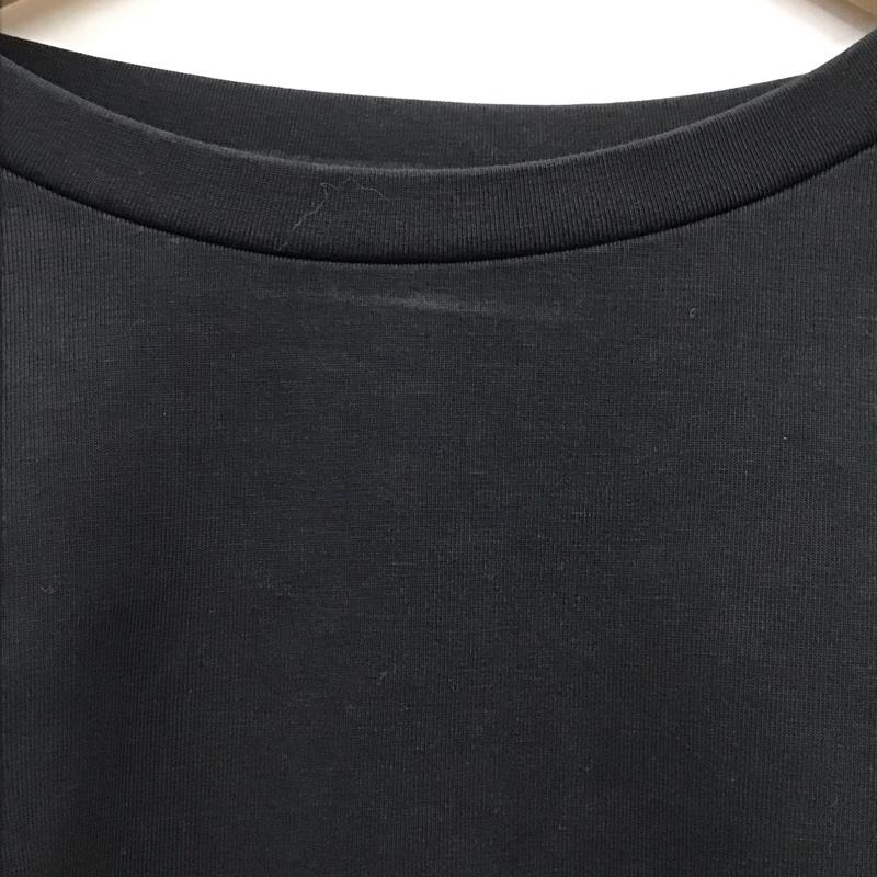 レプシィム LEPSIM カットソー 半袖 LP062439AD 異素材フリルチュニック フリル袖Tシャツ FREE 無地 黒 / ブラック / レディース USED 古着 中古 10131756