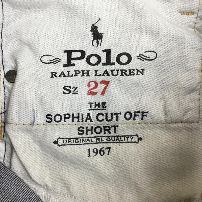 ポロラルフローレン POLO RALPH LAUREN パンツ ショートパンツ 27インチ 無地 インディゴ / インディゴ / レディース USED 古着 中古 10139669