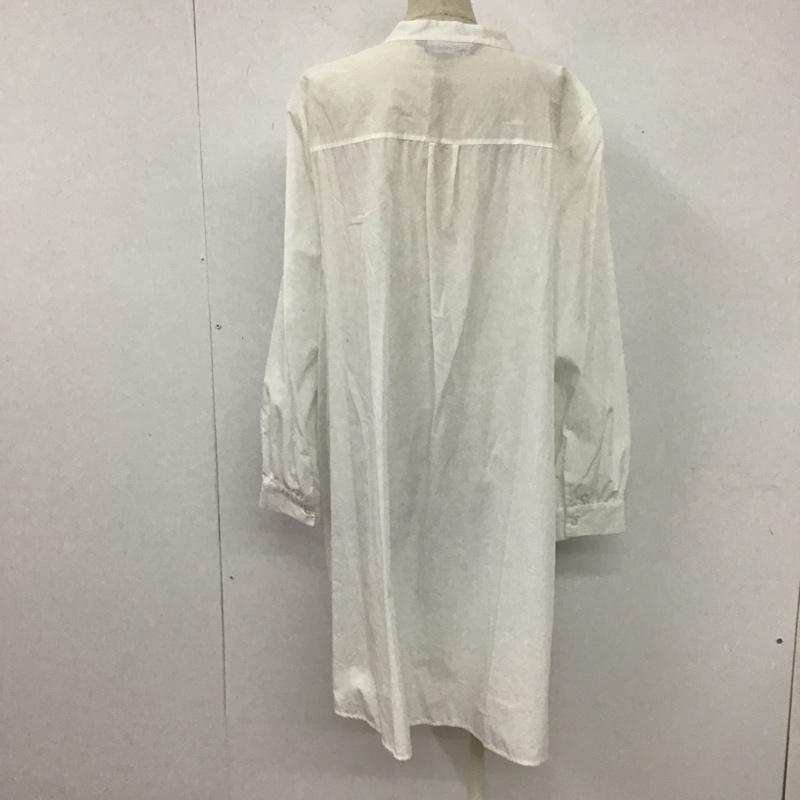 ザラウーマン ZARA WOMAN シャツ、ブラウス 長袖 M 無地 白 / ホワイト / レディース USED 古着 中古 10106132