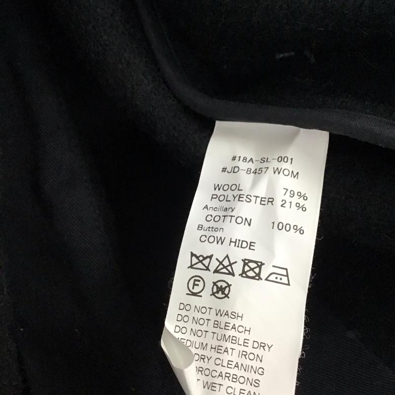 ダントン Danton コート コート一般 18a-sl-001 38 無地 黒 / ブラック / レディース USED 古着 中古 10121542