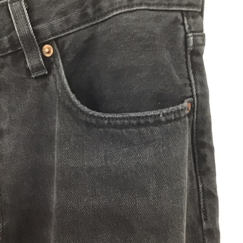 リーバイストラウスアンドコー Levi Strauss & co. パンツ デニム、ジーンズ デニムパンツ ワイドパンツ カジュアルパンツ 32インチ 無地 黒 / ブラック / メンズ USED 古着 中古 10132920
