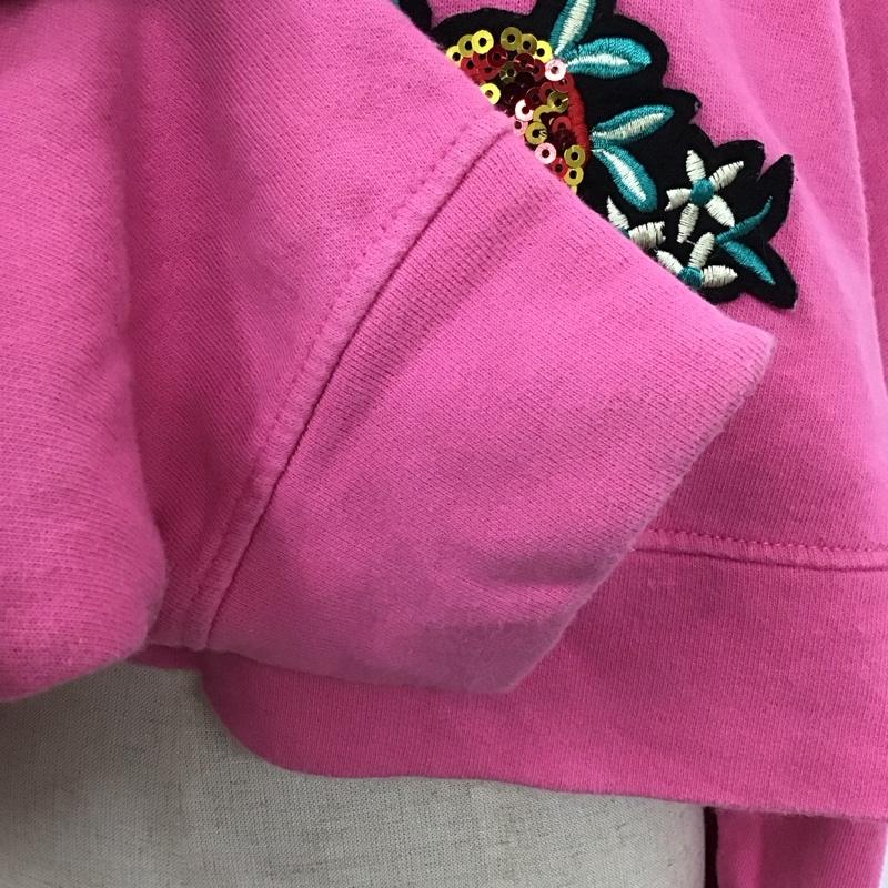 ザラ ZARA トレーナー 長袖 M 無地 桃 / ピンク / レディース USED 古着 中古 10117232