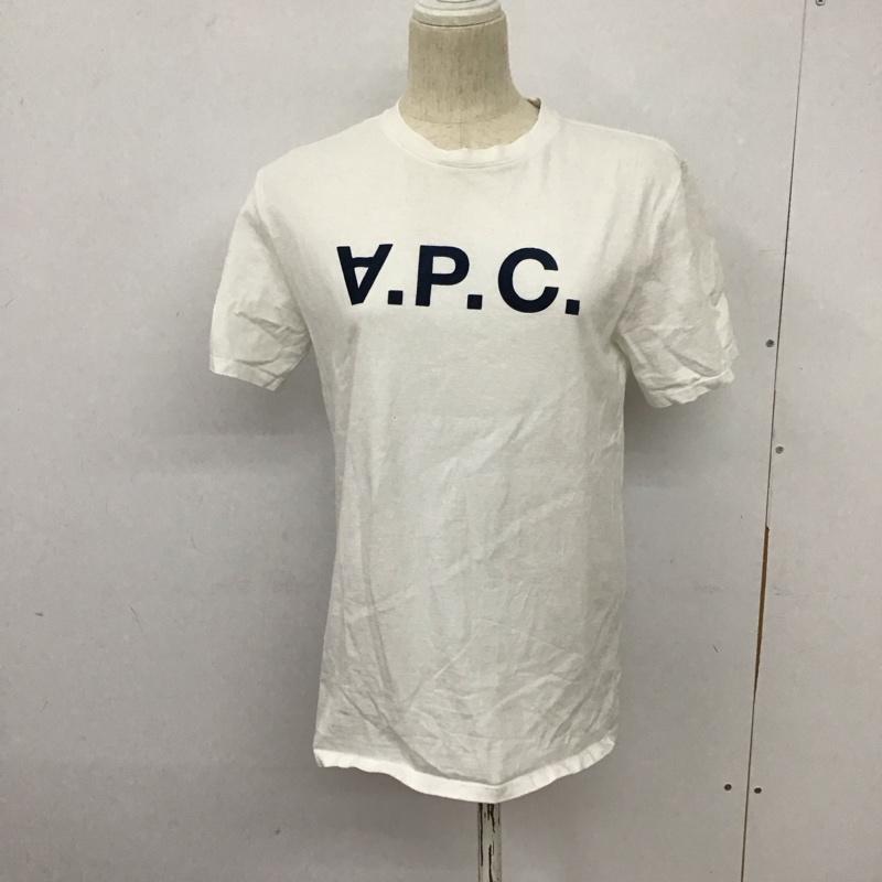 アーペーセー A.P.C. Tシャツ 半袖 半袖カットソー プリントTシャツ クルーネックカットソー XXS ロゴ、文字 白 / ホワイト / レディース USED 古着 中古 10127607