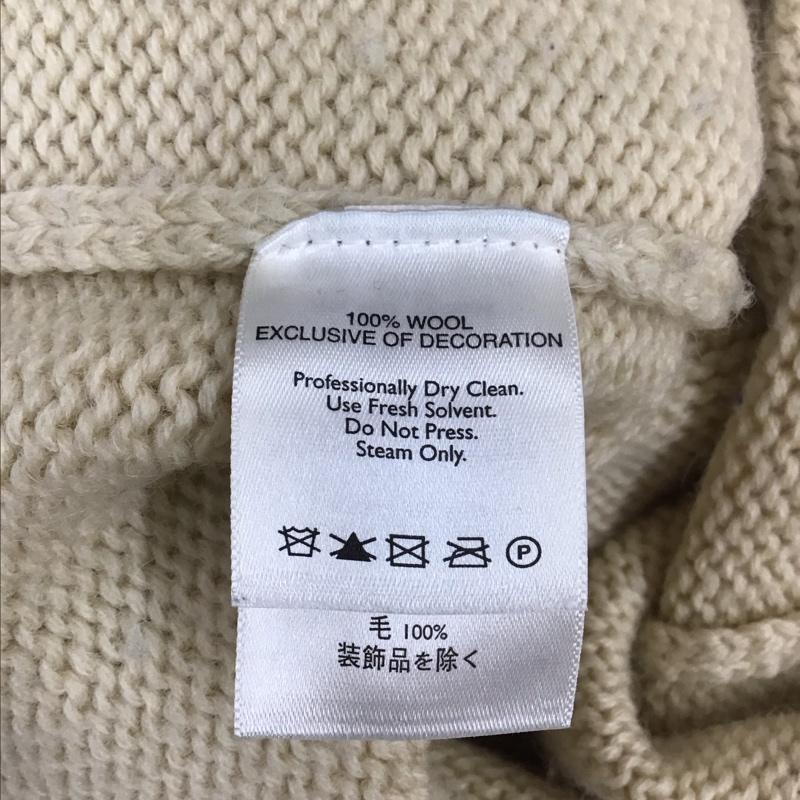 エディーバウアー Eddie Bauer ジャケット、上着 ジャケット、ブレザー 長袖ニットジャケット 前開きニットカーディガン カジュアルジャケット M ロゴ、文字 ベージュ / ベージュ / メンズ USED 古着 中古 10113228