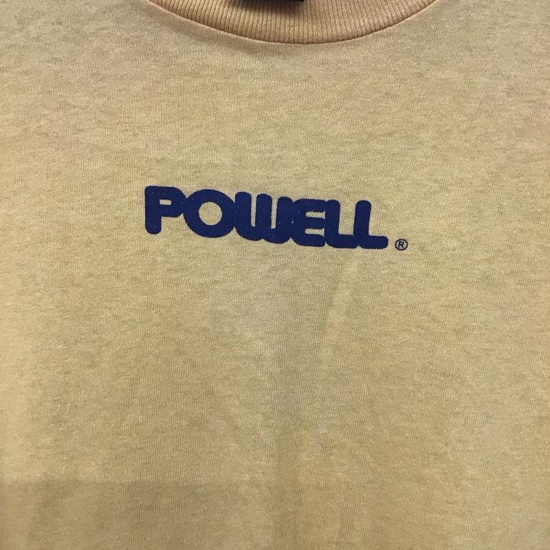 パウエルペラルタ POWELL PERALTA Tシャツ 半袖 半袖カットソー プリントTシャツ クルーネックカットソー ロゴ、文字 黄 / イエロー / メンズ USED 古着 中古 10138411