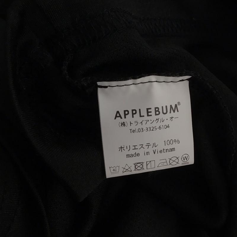 アップルバム APPLEBUM カットソー 長袖 長袖カットソー プリントカットソー クルーネック XL ロゴ、文字 黒 / ブラック / メンズ USED 古着 中古 10140100