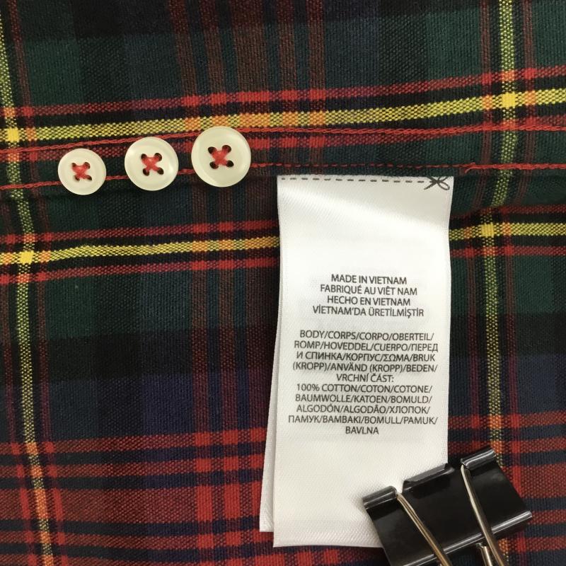 ポロラルフローレン POLO RALPH LAUREN シャツ、ブラウス 長袖 MNPOWOV16823174 L チェック 赤 / レッド / X 紺 / ネイビー / メンズ USED 古着 中古 10138698