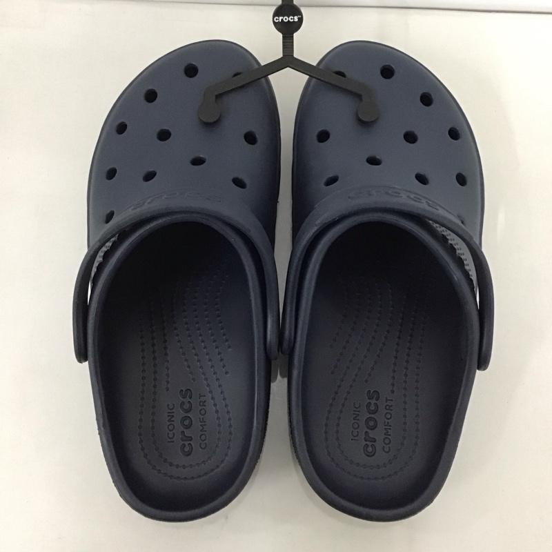 クロックス crocs サンダル サンダル 23cm 23.0cm 無地 紺 / ネイビー / レディース USED 古着 中古 10125552