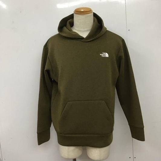 ザノースフェイス THE NORTH FACE パーカー 長袖 nt12086 ランニングスウェット プルオーバー L ロゴ、文字 カーキ / カーキ /  メンズ USED 古着 中古 10125611