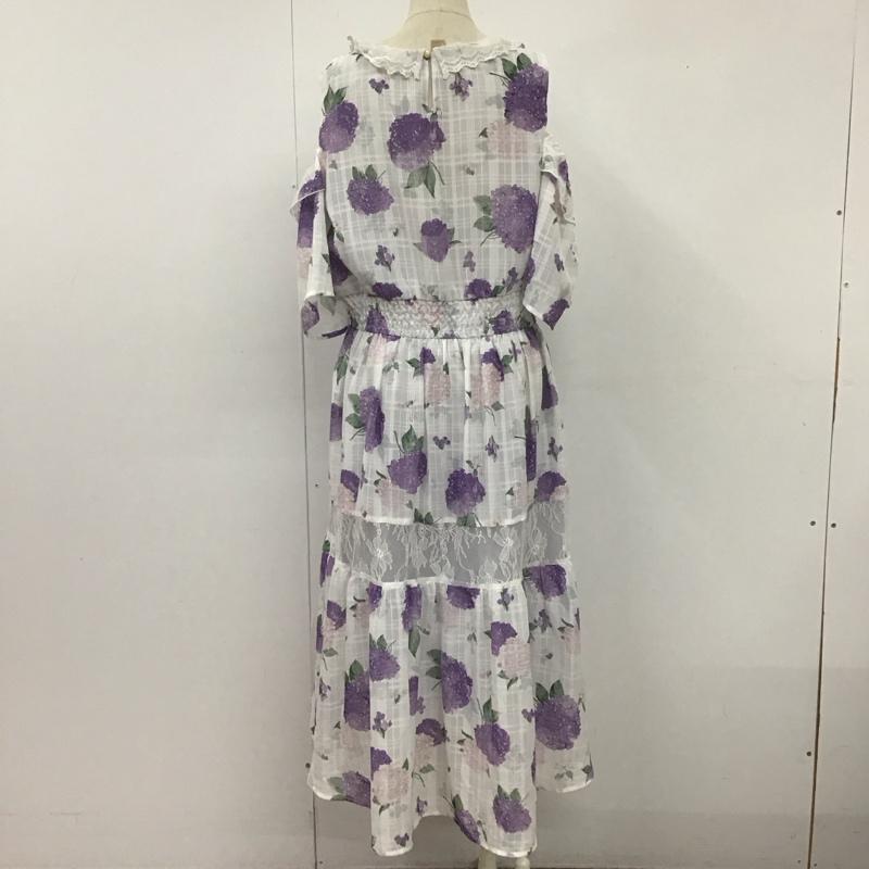 アクシーズファム axes femme ワンピース ひざ丈スカート FREE 花柄 X チェック マルチカラー / マルチカラー / レディース USED 古着 中古 10108634
