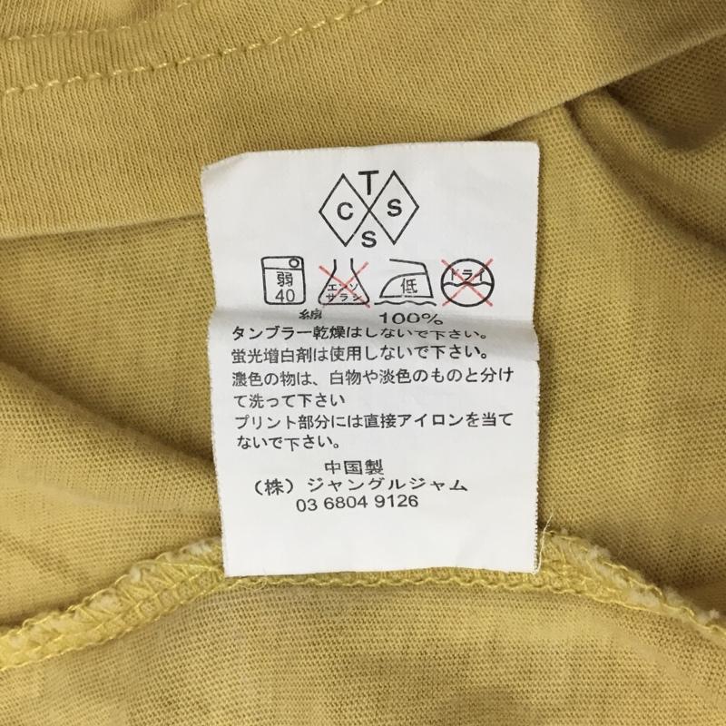ティーシーエスエス TCSS Tシャツ 半袖 半袖カットソー プリントTシャツ クルーネックカットソー M プリント 黄 / イエロー /  メンズ USED 古着 中古 10114579