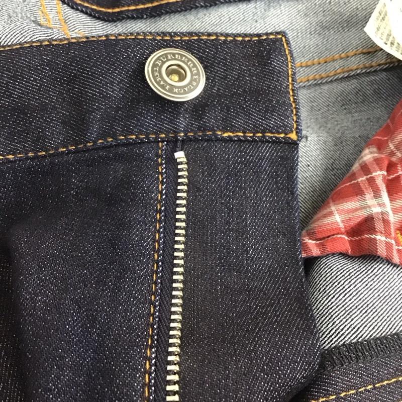 バーバリーブラックレーベル BURBERRY BLACK LABEL パンツ デニム、ジーンズ デニムパンツ スリムパンツ カジュアルパンツ ストレッチパンツ 無地 インディゴ / インディゴ / メンズ USED 古着 中古 10132398