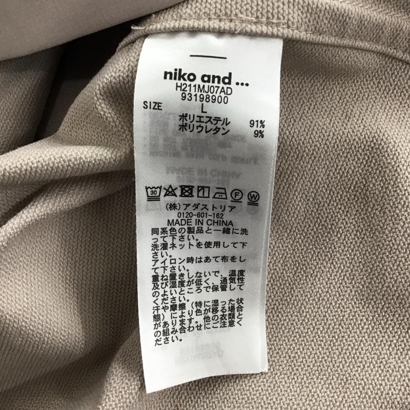 ニコアンド niko and... ジャケット、上着 ジャケット、ブレザー h211mj07ad ブルゾン ダブルポケット オーバーサイズ 4 無地 ベージュ / ベージュ / レディース USED 古着 中古 10122959