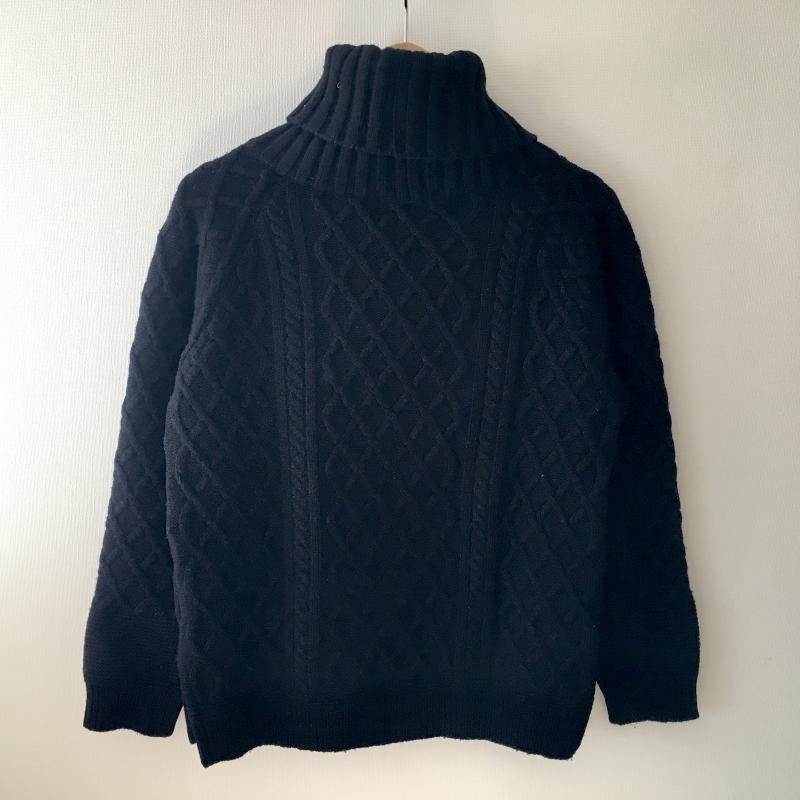 ブライズミー Brisemy ニット、セーター 長袖 38 無地 紺 / ネイビー / レディース USED 古着 中古 10014090