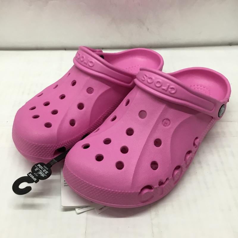 クロックス crocs サンダル サンダル 10126-6U9 baya バヤ 24cm 24.0cm ロゴ、文字 桃 / ピンク / レディース USED 古着 中古 10111539