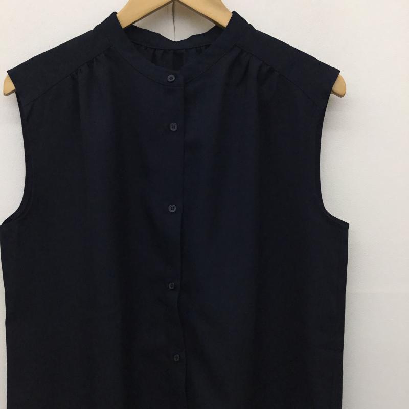 アンタイトル UNTITLED シャツ、ブラウス 半袖 3 無地 紺 / ネイビー / レディース USED 古着 中古 10137590