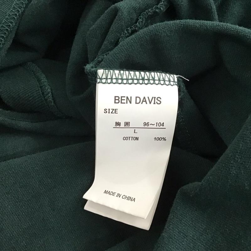 ベンデイビス BEN DAVIS Tシャツ 半袖 C-2580929 ベーシックポケットTシャツ 半袖カットソー プリントTシャツ L ロゴ、文字 緑 / グリーン /  メンズ USED 古着 中古 10110732