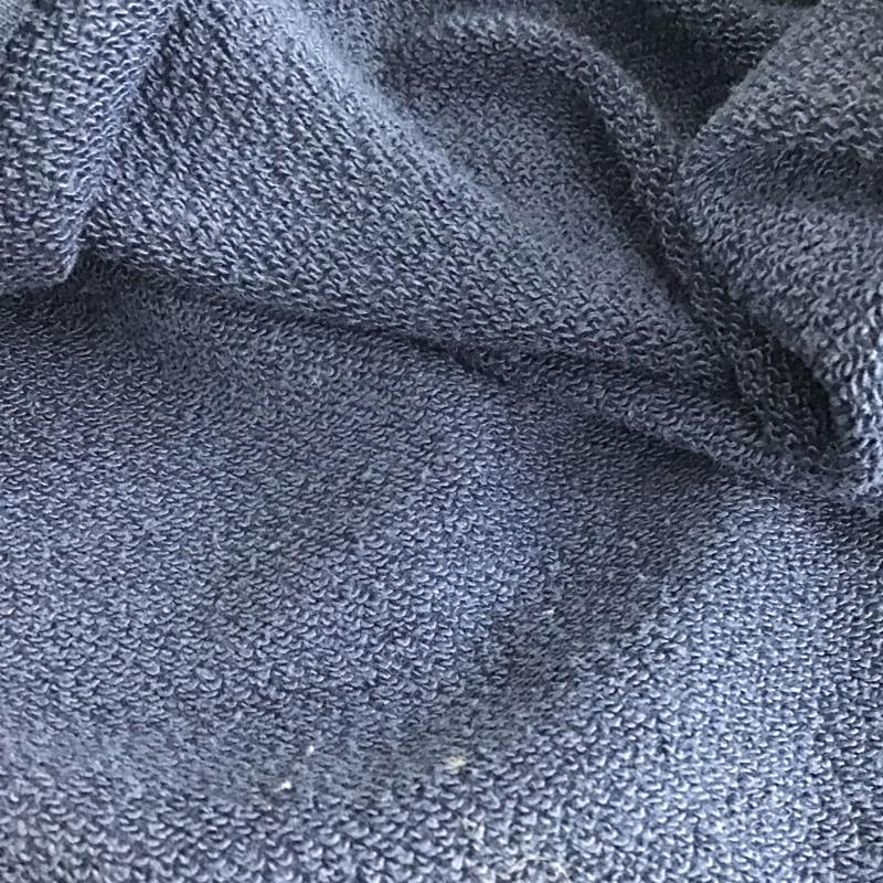 アディダス adidas トレーナー 長袖 L ロゴ、文字 紺 / ネイビー / メンズ USED 古着 中古 10144668