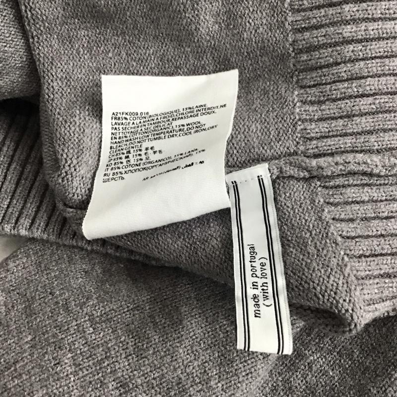 アミ ami ニット、セーター 長袖 XL 無地 灰 / グレー / メンズ USED 古着 中古 10108167