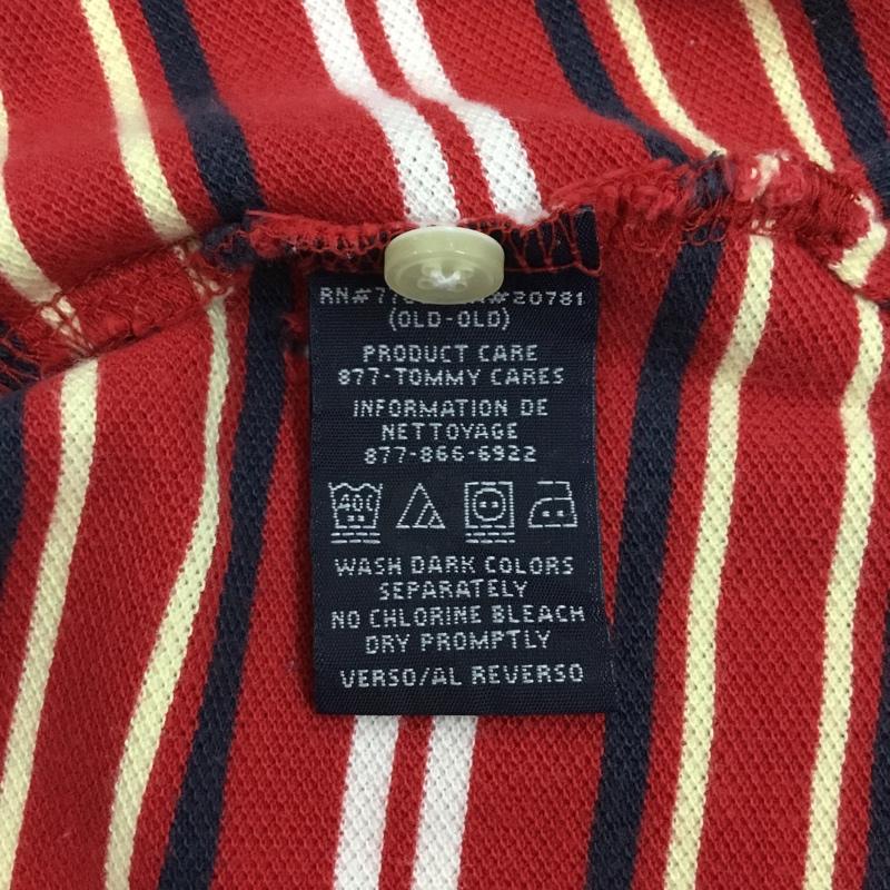トミーヒルフィガー TOMMY HILFIGER ポロシャツ 半袖 半袖ポロシャツ カラーシャツ 半袖カットソー ボーダー M ボーダー柄 マルチカラー / マルチカラー / メンズ USED 古着 中古 10109321
