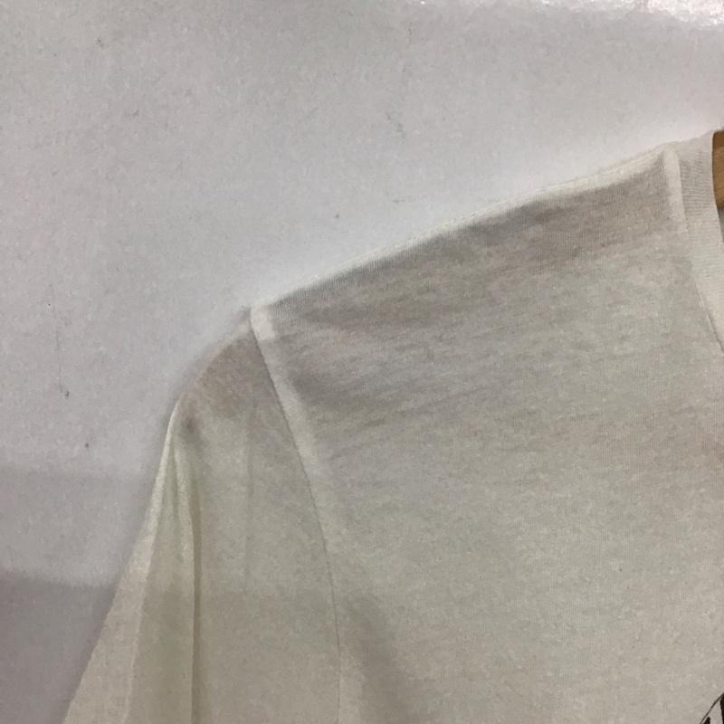 ディーゼル DIESEL Tシャツ 半袖 半袖カットソー プリントTシャツ クルーネックカットソー XS プリント 白 / ホワイト / メンズ USED 古着 中古 10138542