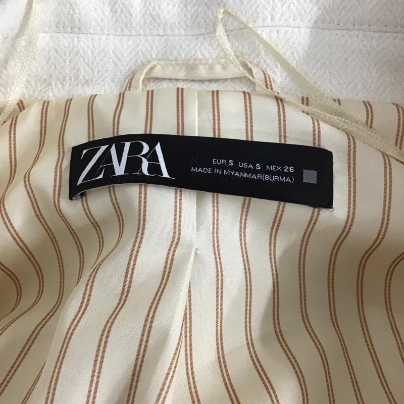 ザラ ZARA ジャケット、上着 ジャケット、ブレザー S 無地 白 / ホワイト / レディース USED 古着 中古 10123881