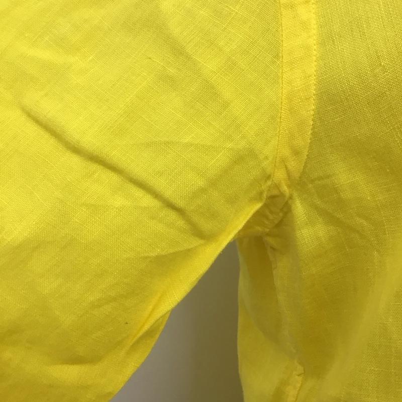 ポロラルフローレン POLO RALPH LAUREN シャツ、ブラウス 長袖 長袖シャツ カラーシャツ ポケットシャツ 長袖カットソー XS 無地 黄 / イエロー / レディース USED 古着 中古 10114522