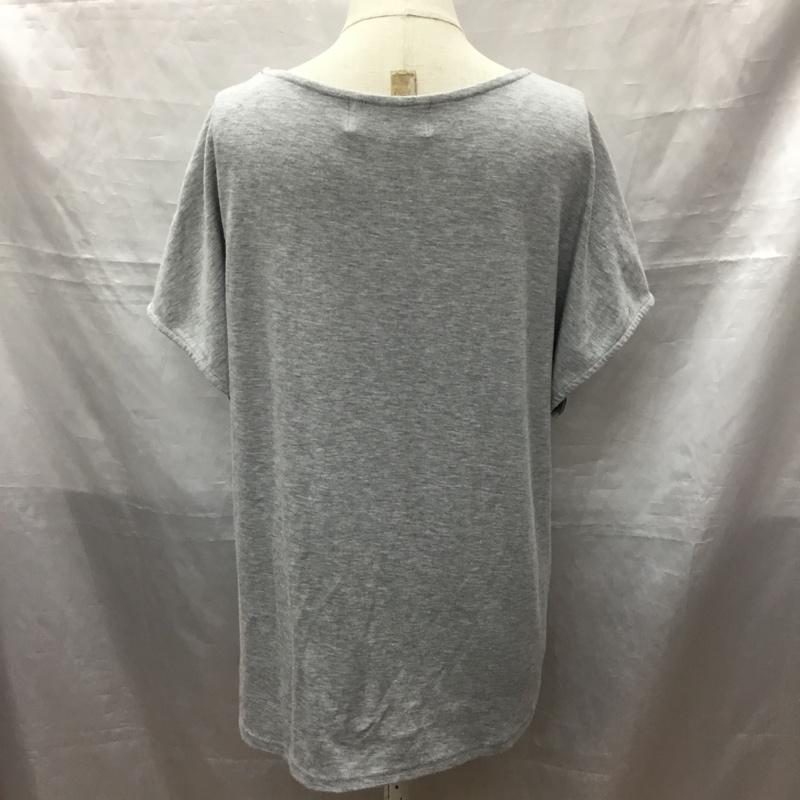 ニーナ ミュウ nina mew カットソー 半袖 半袖カットソー プリントTシャツ クルーネックカットソー FREE 花柄 灰 / グレー / レディース USED 古着 中古 10118475