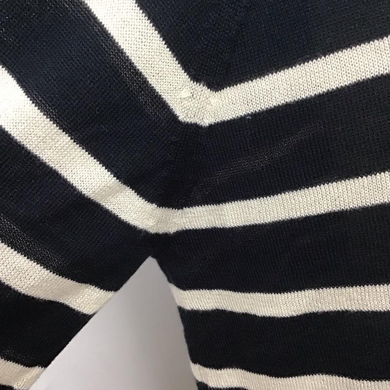ザラ ZARA ニット、セーター 長袖 ボーダー S ボーダー柄 マルチカラー / マルチカラー /  レディース USED 古着 中古 10114141