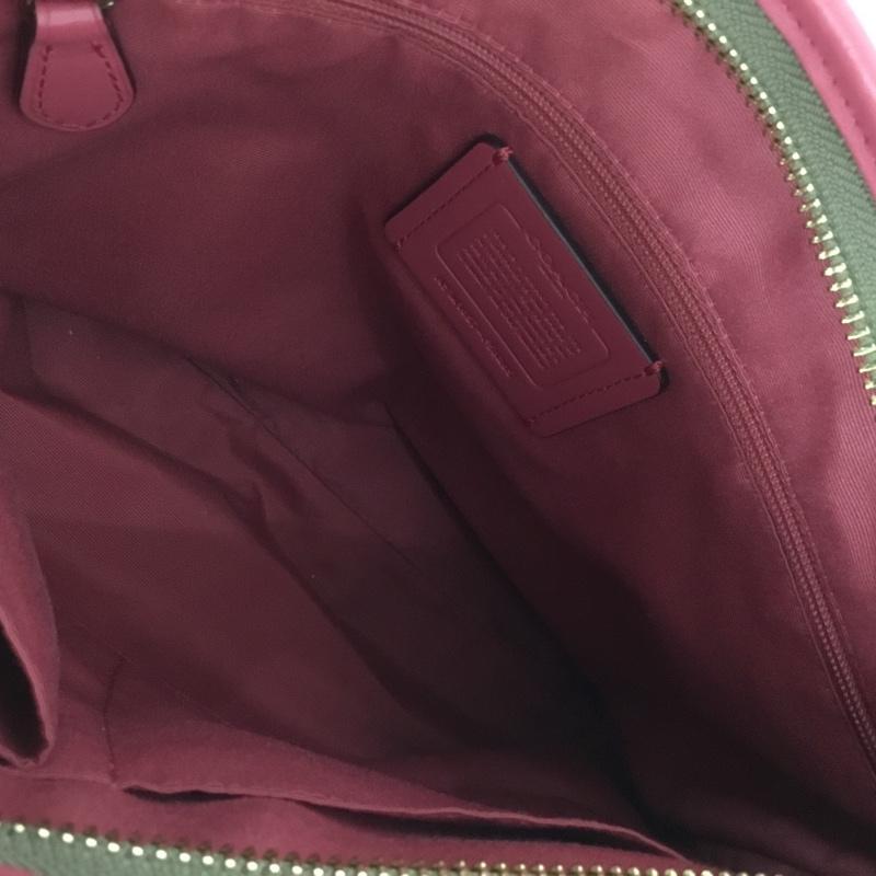 コーチ COACH ショルダーバッグ ショルダーバッグ F58285 シグネチャー ロゴ、文字 茶 / ブラウン / X 桃 / ピンク / レディース USED 古着 中古 10131237