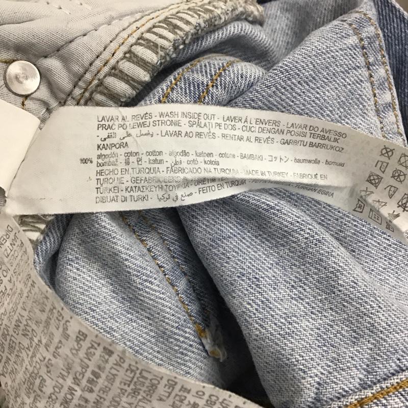 ザラ ZARA パンツ デニム、ジーンズ 34 無地 水色 / ライトブルー / レディース USED 古着 中古 10130401