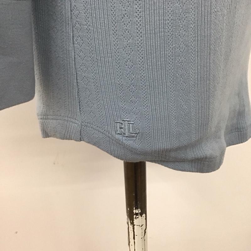 ローレンラルフローレン LAUREN RALPH LAUREN カットソー 長袖 S 無地 水色 / ライトブルー /  レディース USED 古着 中古 10108542