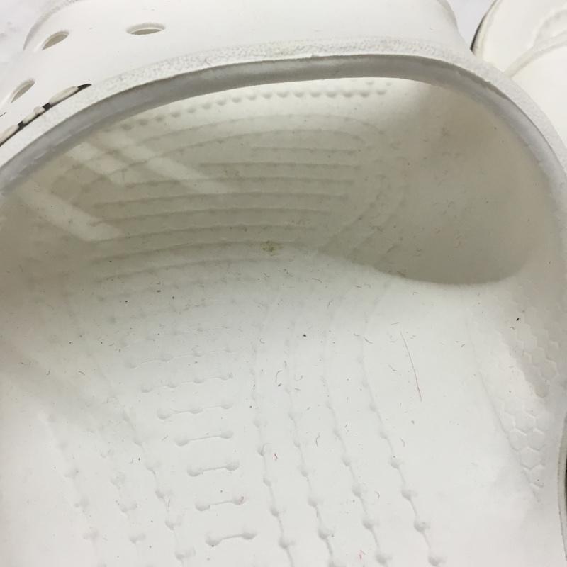 クロックス crocs サンダル サンダル クロックバンドスライド タグ付 23.0cm 無地 白 / ホワイト / レディース USED 古着 中古 10119318