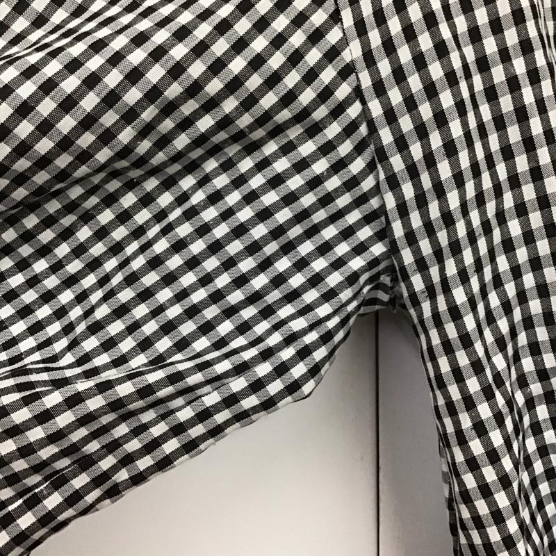 オリーブデオリーブ OLIVE des OLIVE シャツ、ブラウス 長袖 FREE チェック 白 / ホワイト / X 黒 / ブラック / レディース USED 古着 中古 10131835