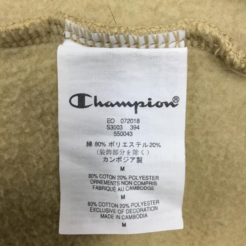 チャンピオン Champion トレーナー 長袖 2018AW Champion 3DMetallicCrewneck 3Dメタリッククルーネックスウェット コラボ M ロゴ、文字 ベージュ / ベージュ /  メンズ USED 古着 中古 10118636