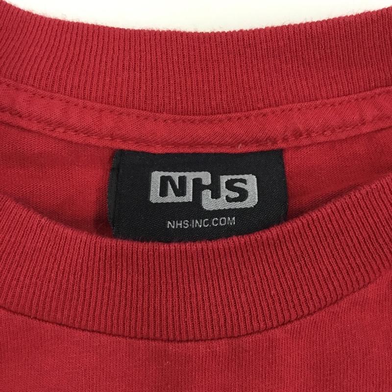サンタクルーズ SANTA CRUZ Tシャツ 半袖 半袖カットソー プリントTシャツ クルーネックカットソー NHSボディ 90S 00S L ロゴ、文字 赤 / レッド / メンズ USED 古着 中古 10106473