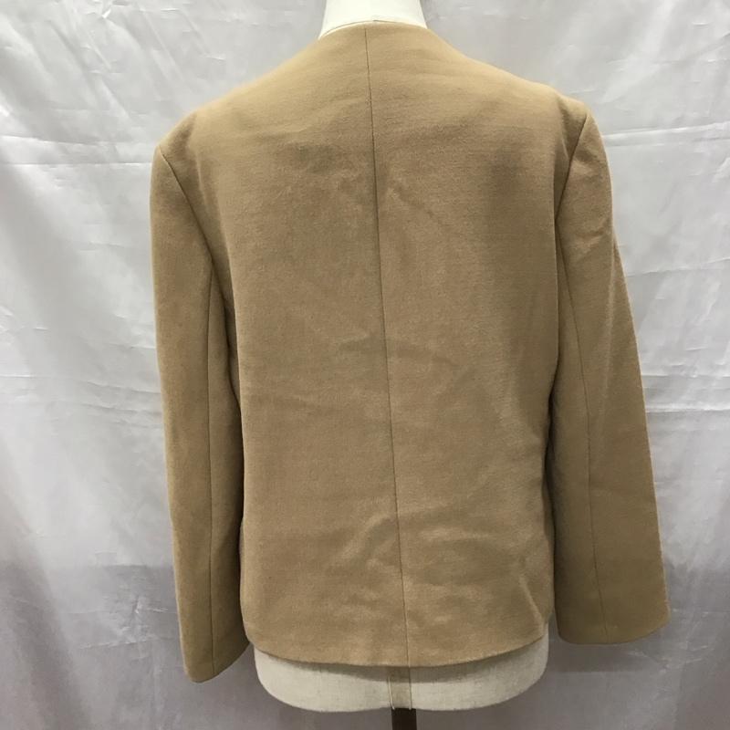 ザラベーシック ZARA BASIC ジャケット、上着 ジャケット、ブレザー 2108 393 707 ノーカラー S 無地 ベージュ / ベージュ / レディース USED 古着 中古 10118410