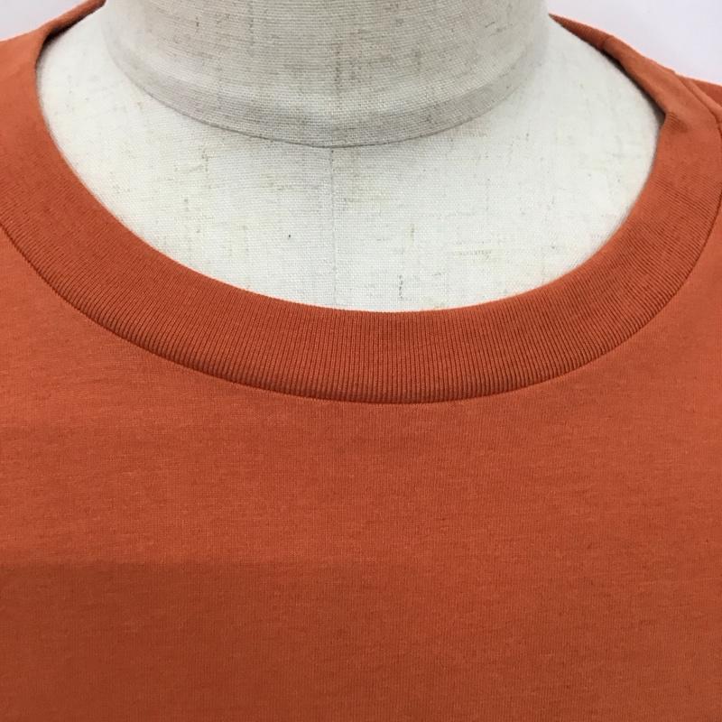 プーマ PUMA Tシャツ 半袖 半袖カットソー プリントTシャツ クルーネックカットソー スポーツウェア L ロゴ、文字 橙 / オレンジ / メンズ USED 古着 中古 10123542