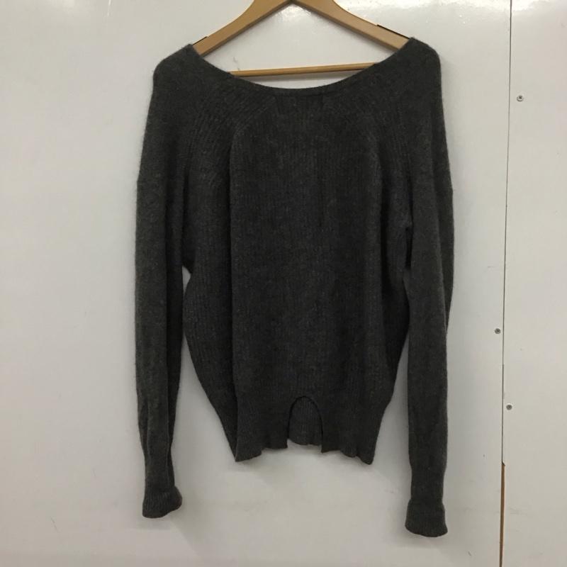 ロペ ROPE ニット、セーター 長袖 38 無地 灰 / グレー / レディース USED 古着 中古 10133419