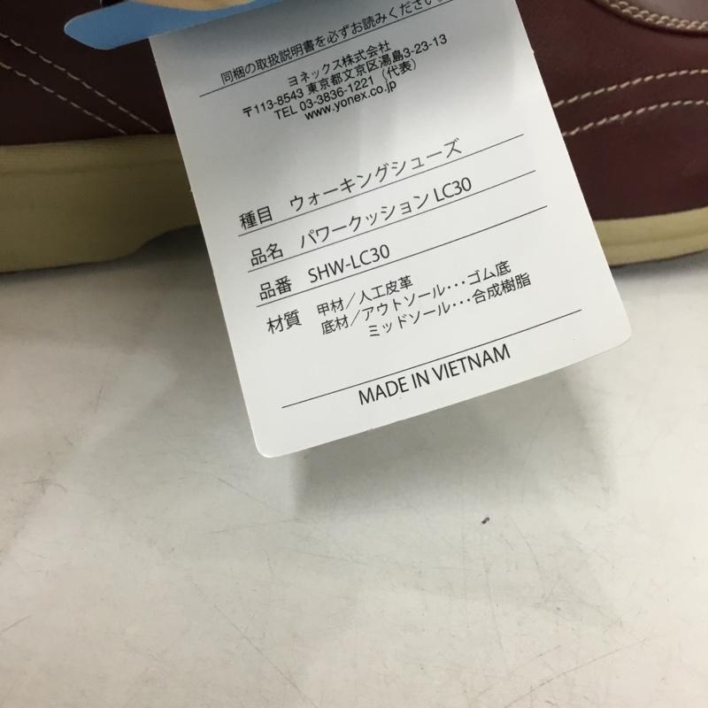 ヨネックス YONEX スニーカー スニーカー SHW-LC30 パワークッション 23cm ウォーキングシューズ 箱有 23.0cm ロゴ、文字 ボルドー / ボルドー / レディース USED 古着 中古 10147934
