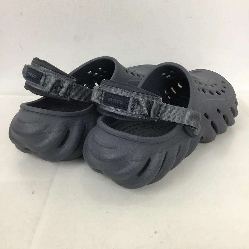 クロックス crocs サンダル サンダル ECHO CLOG M9 ロゴ、文字 紺 / ネイビー / メンズ USED 古着 中古 10128983
